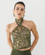 ACCESS FASHION HALTER SEQUIN TOP