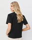 ACCESS FASHION SHORT-SLEEVE BLOUSE WITH RHINESTONES