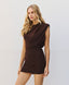ACCESS FASHION SLEEVELESS MINI DRESS WITH RUCHED DETAILS