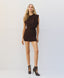 ACCESS FASHION SLEEVELESS MINI DRESS WITH RUCHED DETAILS