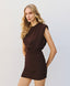 ACCESS FASHION SLEEVELESS MINI DRESS WITH RUCHED DETAILS