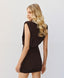 ACCESS FASHION SLEEVELESS MINI DRESS WITH RUCHED DETAILS