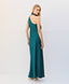 ACCESS FASHION MAXI SATIN HALTER DRESS