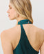 ACCESS FASHION MAXI SATIN HALTER DRESS