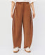 ACCESS FASHION MIXED-FABRIC PANTS WITH PIPING