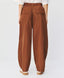 ACCESS FASHION MIXED-FABRIC PANTS WITH PIPING
