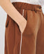 ACCESS FASHION MIXED-FABRIC PANTS WITH PIPING