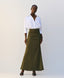 ACCESS FASHION MAXI SATIN SKIRT WITH RUCHING