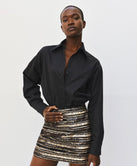 ACCESS FASHION SHIRT WITH METALLIC DETAILS