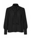 ACCESS FASHION SHIRT WITH A TIE AND PADDED SHOULDERS