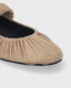 BIBI LOU SUEDE LEATHER ANKLE STRAP BALLERINA FLATS