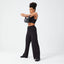 RIBBED WIDE LEG PANTS
