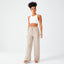 RIBBED WIDE LEG PANTS
