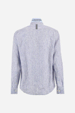 REGULAR FIT LINEN CANVAS SHIRT – ANDRES