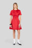 MIDI DRESS IN MATCHED SATIN