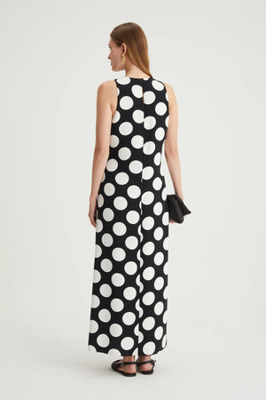 LONG DRESS WITH POLKA DOT