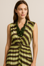 MAXI PRINTED DRESS WITH CUT-OUTS