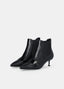 LEATHER ANKLE BOOT WITH LOW HEEL