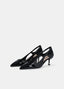 PATENT LEATHER COURT SHOES WITH CUT-OUT DETAILING