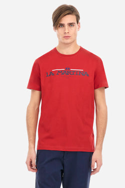 REGULAR FIT COTTON JERSEY T-SHIRT - AGUER