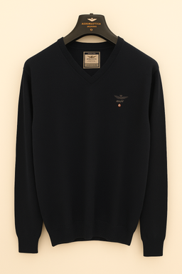AERONAUTICA SWEATER V-NECK