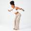 RIBBED WIDE LEG PANTS