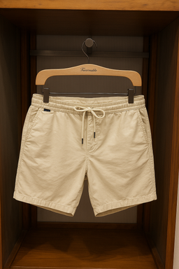 BERMUDA SHORTS WITH DRAWSTRING WAIST