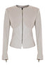 FITTED JACKET WITH METAL ZIPS - GIUBBOTTO JENS