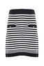 KNITTED SKIRT WITH A TWO-TONE PATTERN - SKIRT IN SWEATER MINNIE