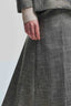 FLARED MICROCHECK SKIRT WITH PLEATS - SKIRT HELLIS