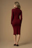ELEGANT SLIMLINE HIGH NECK SWEATER DRESS - DRESS AREZIA