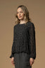 STYLISH LONG SLEEVED PRINTED BLOUSE - BLUSA ISRAEL