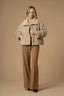 STYLISH KNIT LOOK WAIST LENGTH COAT - COAT MARIELIES