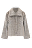 STYLISH KNIT LOOK WAIST LENGTH COAT - COAT MARIELIES