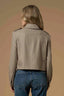 SOPHISTICATED SHORT BUTTON UP COLLARED CHEQUERED JACKET - JACKET JENESIO