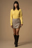 PARTY READY CHIC SHORT LIGHTLY CHEQUERED SKIRT - SKIRT JIMM
