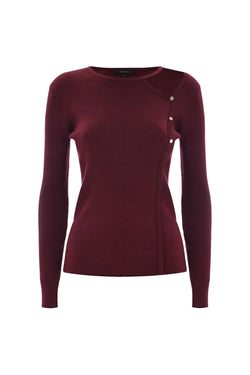 FASHIONABLE SLIM FIT SWEATER WITH SHOULDER OPENING - SWEATER BREDELE