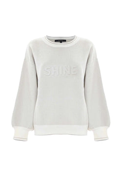 RELAXED CHIC ROUND NECK SWEATER WITH MOTIF - SWEATER ENNONA