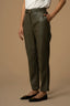 CHIC PROFESSIONAL RELAXED FIT LEATHER LOOK TROUSERS - TROUSERS MARITUSA