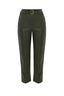 CHIC PROFESSIONAL RELAXED FIT LEATHER LOOK TROUSERS - TROUSERS MARITUSA