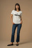 CLASSY LOGOED MONOCOLORED ROUND NECK T-SHIRT - T-SHIRT ANAISSE
