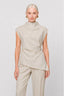 KOCCA SLEEVELESS TOP WITH AN ASYMMETRICAL HEM - GODLEWA BLOUSE