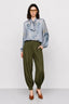 KOCCA BLOUSE WITH A SHEER FLORAL PRINT AND A TIE-NECK DETAIL - COCLITE BLOUSE