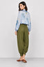 KOCCA BLOUSE WITH A SHEER FLORAL PRINT AND A TIE-NECK DETAIL - COCLITE BLOUSE