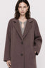 KOCCA WOMEN'S OVERCOAT WITH A NOTCHED LAPEL AND BUTTON FASTENING - MIMMI COAT