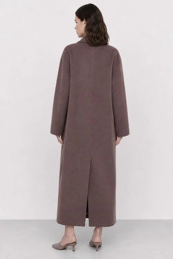 KOCCA WOMEN'S OVERCOAT WITH A NOTCHED LAPEL AND BUTTON FASTENING - MIMMI COAT