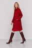KOCCA WOMEN'S TAILORED WOOL COAT WITH A HIGH COLLAR AND BUTTONS - DHANESH COAT