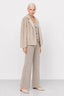 KOCCA FAUX FUR JACKET WITH A LAPEL COLLAR AND ROUND BUTTONS - HAROM FAUX FUR JACKET