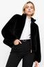 KOCCA FAUX FUR JACKET WITH A HIGH COLLAR AND A ZIP FASTENING - LAYRA FAUX FUR JACKET