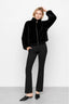 KOCCA FAUX FUR JACKET WITH A HIGH COLLAR AND A ZIP FASTENING - LAYRA FAUX FUR JACKET